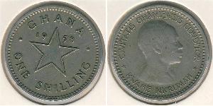 1 Shilling Ghana (1957 - ) Níquel/Cobre 