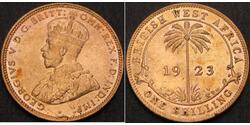 1 Shilling Africa occidentale britannica (1780 - 1960) Ottone 