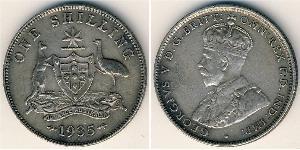 1 Shilling Australia (1788 - 1939) Plata Jorge V (1865-1936)