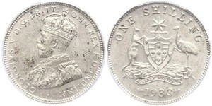 1 Shilling Australia (1788 - 1939) Plata Jorge V (1865-1936)