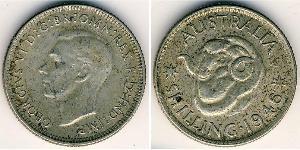 1 Shilling Australia (1939 - ) Plata Jorge VI (1895-1952)