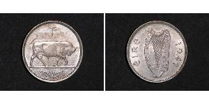 1 Shilling Irlanda (1922 - ) Plata 