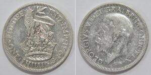 1 Shilling Reino Unido Plata 