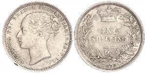 1 Shilling Reino Unido de Gran Bretaña e Irlanda (1801-1922) Plata Victoria (1819 - 1901)
