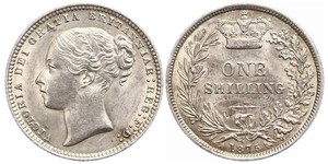 1 Shilling Reino Unido de Gran Bretaña e Irlanda (1801-1922) Plata Victoria (1819 - 1901)