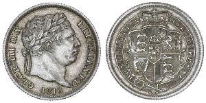 1 Shilling Reino Unido de Gran Bretaña e Irlanda (1801-1922) Plata Jorge III (1738-1820)