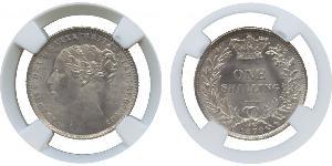 1 Shilling Reino Unido de Gran Bretaña e Irlanda (1801-1922) Plata Victoria (1819 - 1901)