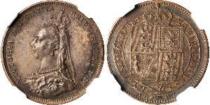 1 Shilling Reino Unido de Gran Bretaña e Irlanda (1801-1922) Plata Victoria (1819 - 1901)
