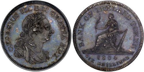 1 Shilling Reino Unido de Gran Bretaña e Irlanda (1801-1922) Plata Jorge III (1738-1820)