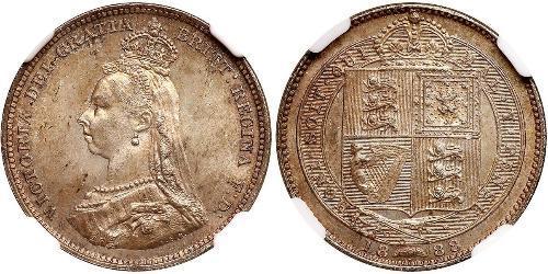 1 Shilling Reino Unido de Gran Bretaña e Irlanda (1801-1922) Plata Victoria (1819 - 1901)