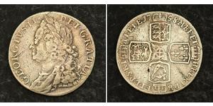 1 Shilling Reino de Gran Bretaña (1707-1801) Plata Jorge II (1683-1760)