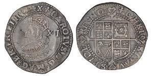 1 Shilling Reino de Inglaterra (927-1649,1660-1707) Plata Carlos I (1600-1649)