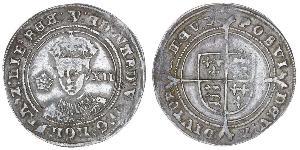 1 Shilling Reino de Inglaterra (927-1649,1660-1707) Plata Eduardo VI  (1537-1553)