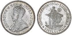 1 Shilling Sudáfrica (1910 - ) Plata Jorge V (1865-1936)