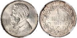 1 Shilling Sudáfrica (1910 - ) Plata Paul Kruger (1825 - 1904)