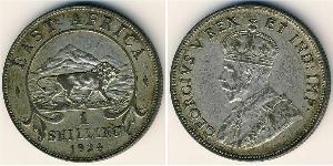 1 Shilling África Oriental Plata Jorge V (1865-1936)