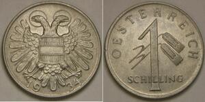 1 Shilling Federal State of Austria (1934-1938) Rame/Nichel 