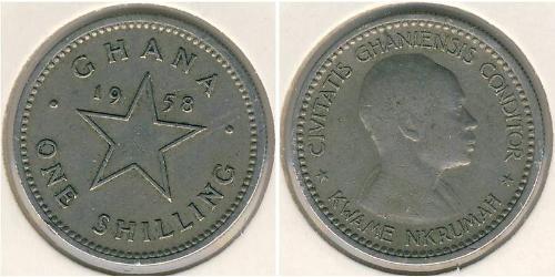 1 Shilling Ghana (1957 - ) Rame/Nichel 