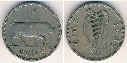 1 Shilling Irlanda (1922 - ) Rame/Nichel 
