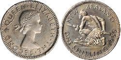 1 Shilling Nuova Zelanda Rame/Nichel Elisabetta II (1926-2022)