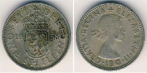 1 Shilling Regno Unito (1922-) Rame/Nichel Elisabetta II (1926-2022)