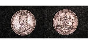1 Shilling Australien (1788 - 1939) Silber George V (1865-1936)