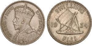 1 Shilling Fiji (1970 - ) / Britisches Weltreich (1497 - 1949) Silber George V (1865-1936)