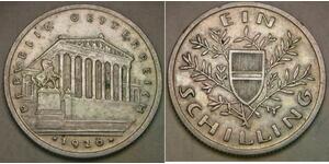 1 Shilling Geschichte Österreichs (1918-1934) Silber 