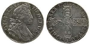 1 Shilling Königreich England (927-1649,1660-1707) Silber Wilhelm III (1650-1702)