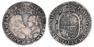 1 Shilling Königreich England (927-1649,1660-1707) Silber Maria I. (England)(1516-1558)