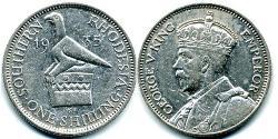 1 Shilling Rhodesien (1965 - 1979) Silber 