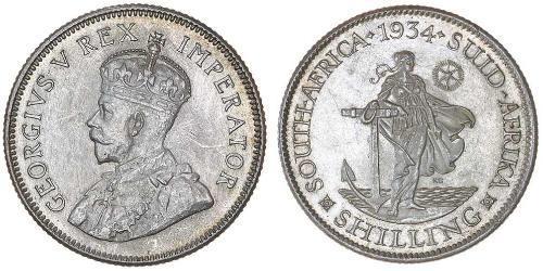 1 Shilling Südafrika (1910 - ) Silber George V (1865-1936)