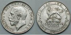 1 Shilling Vereinigtes Königreich Silber George V (1865-1936)