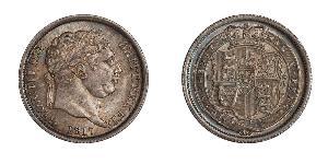 1 Shilling Vereinigtes Königreich von Großbritannien und Irland (1801-1922) Silber Georg III (1738-1820)
