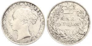 1 Shilling Vereinigtes Königreich von Großbritannien und Irland (1801-1922) Silber Victoria (1819 - 1901)