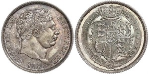 1 Shilling Vereinigtes Königreich von Großbritannien und Irland (1801-1922) Silber Georg III (1738-1820)