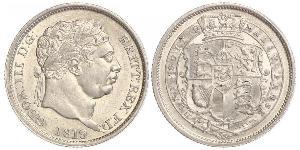 1 Shilling Vereinigtes Königreich von Großbritannien und Irland (1801-1922) Silber Georg III (1738-1820)