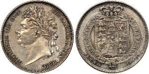 1 Shilling Vereinigtes Königreich von Großbritannien und Irland (1801-1922) Silber Georg IV (1762-1830)