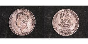 1 Shilling Vereinigtes Königreich von Großbritannien und Irland (1801-1922) Silber Georg IV (1762-1830)