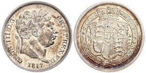 1 Shilling Vereinigtes Königreich von Großbritannien und Irland (1801-1922) Silber Georg III (1738-1820)