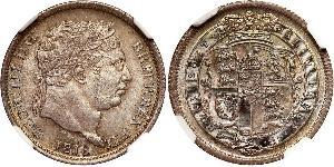 1 Shilling Vereinigtes Königreich von Großbritannien und Irland (1801-1922) Silber Georg III (1738-1820)