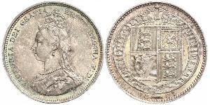 1 Shilling Vereinigtes Königreich von Großbritannien und Irland (1801-1922) Silber Victoria (1819 - 1901)