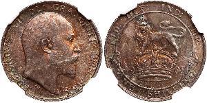 1 Shilling Vereinigtes Königreich von Großbritannien und Irland (1801-1922) Silber Eduard VII (1841-1910)