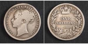 1 Shilling Vereinigtes Königreich von Großbritannien und Irland (1801-1922) Silber Victoria (1819 - 1901)