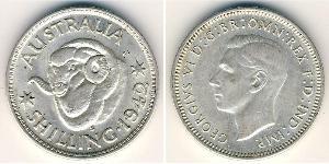 1 Shilling Australia (1939 - ) Silver George VI (1895-1952)
