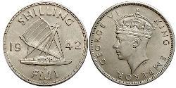 1 Shilling Fiji Silver George VI (1895-1952)
