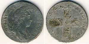 1 Shilling Kingdom of England (927-1649,1660-1707) Silver William III (1650-1702)