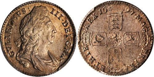 1 Shilling Kingdom of England (927-1649,1660-1707) Silver William III (1650-1702)