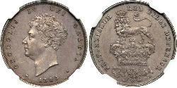 1 Shilling United Kingdom of Great Britain and Ireland (1801-1922) Silver George IV (1762-1830)