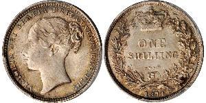 1 Shilling United Kingdom of Great Britain and Ireland (1801-1922) Silver Victoria (1819 - 1901)